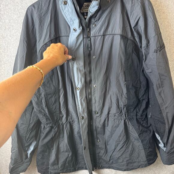 Columbia Ski Jacket Women’s Large Black Winter Snowboarding Core Shell Vtg Coat - Picture 9 of 15